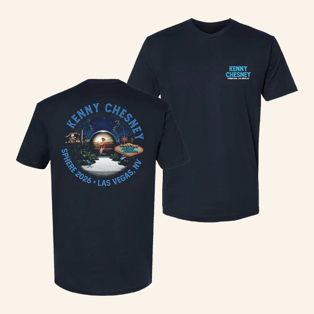 Kenny Chesney Sphere Merch 2026 Sphere Midnight BeachTShirtMusic Lover Gifts For Him