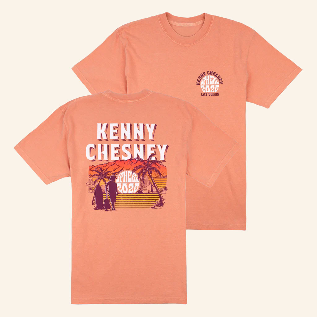 Kenny Chesney Sphere Merch 2026 Sphere Mountain HorizonTShirtMusic Gift Ideas For Guys