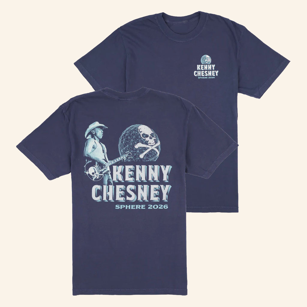 Kenny Chesney Sphere Merch 2026 Sphere Profile Guitar RiffTShirtPresents For Music Lovers