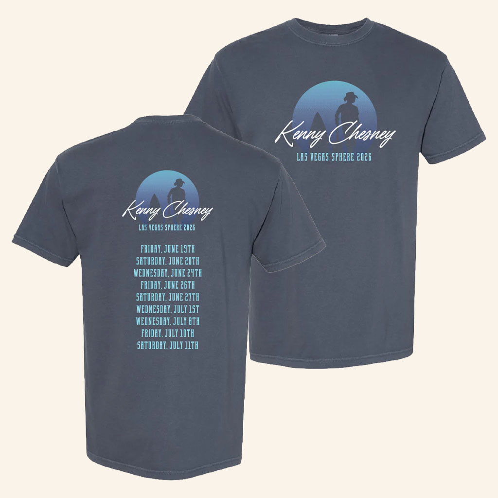 Kenny Chesney Sphere Merch 2026 Sphere SilhouetteTShirtGifts For Country Music Fan