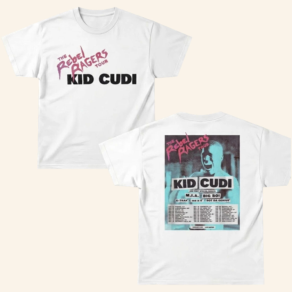 Kid Cudi Merch 2026 Kid Cudi The Rebel Ragers TourTShirtGifts For Brother