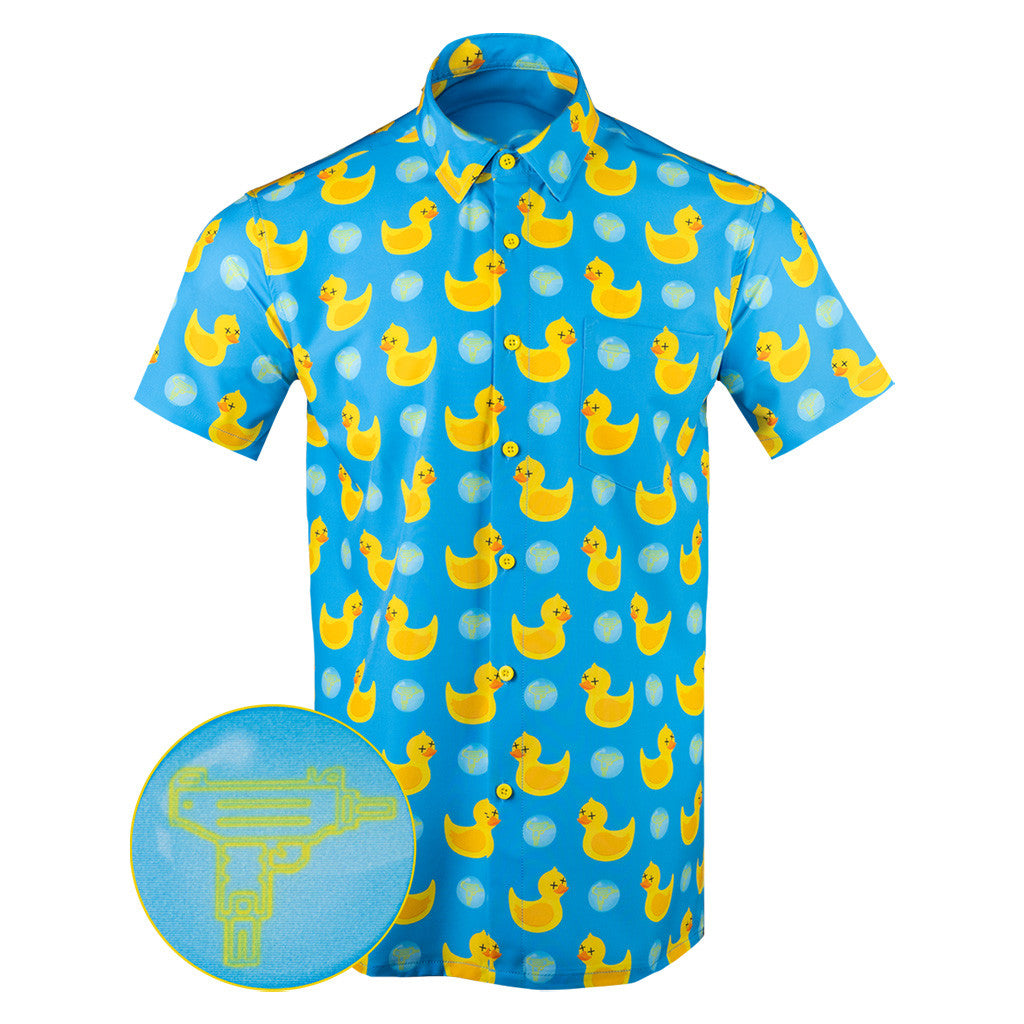 Killer Duck Button Down Shirt Tactical Hawaiian Shirt Gift Ideas For Boyfriend