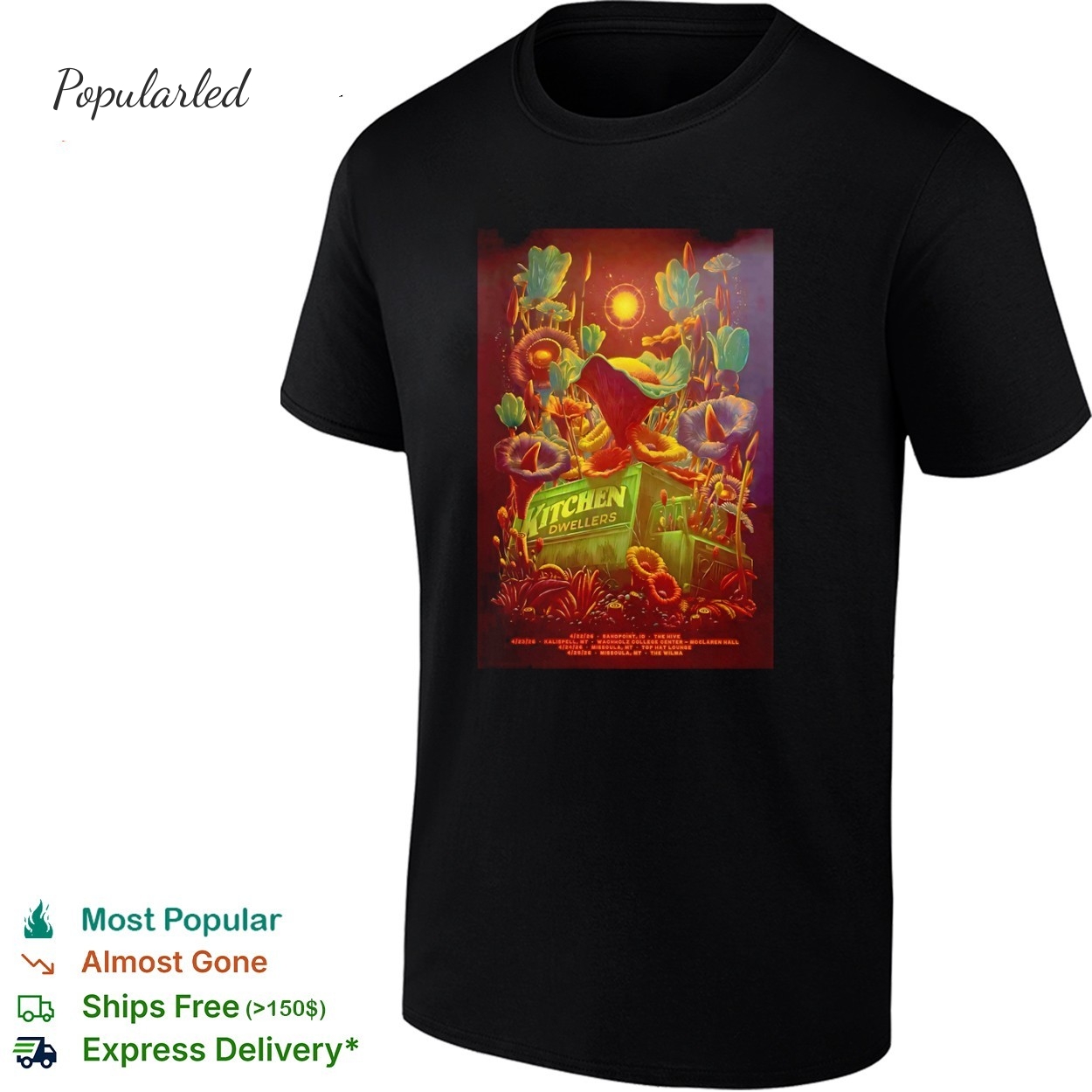 Kitchen Dwellers Spring 2026 Tour Poster shirt