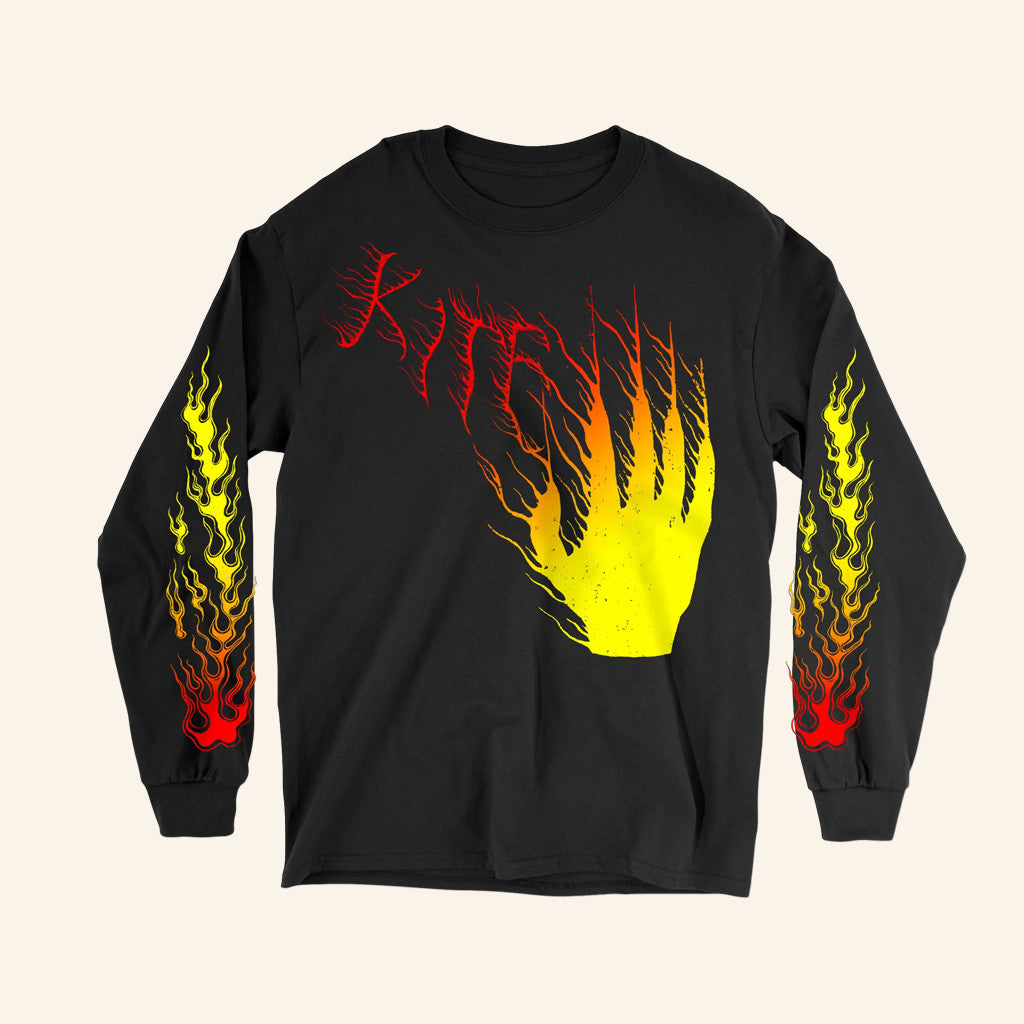 Kitehq Merch Flames By Robert Hurula Long Sleeve Shirt Christmas Gifts For Men