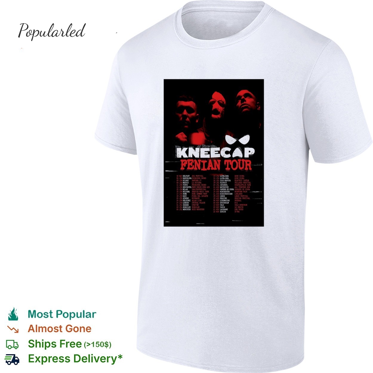 Kneecap Tour 2026 Poster shirt