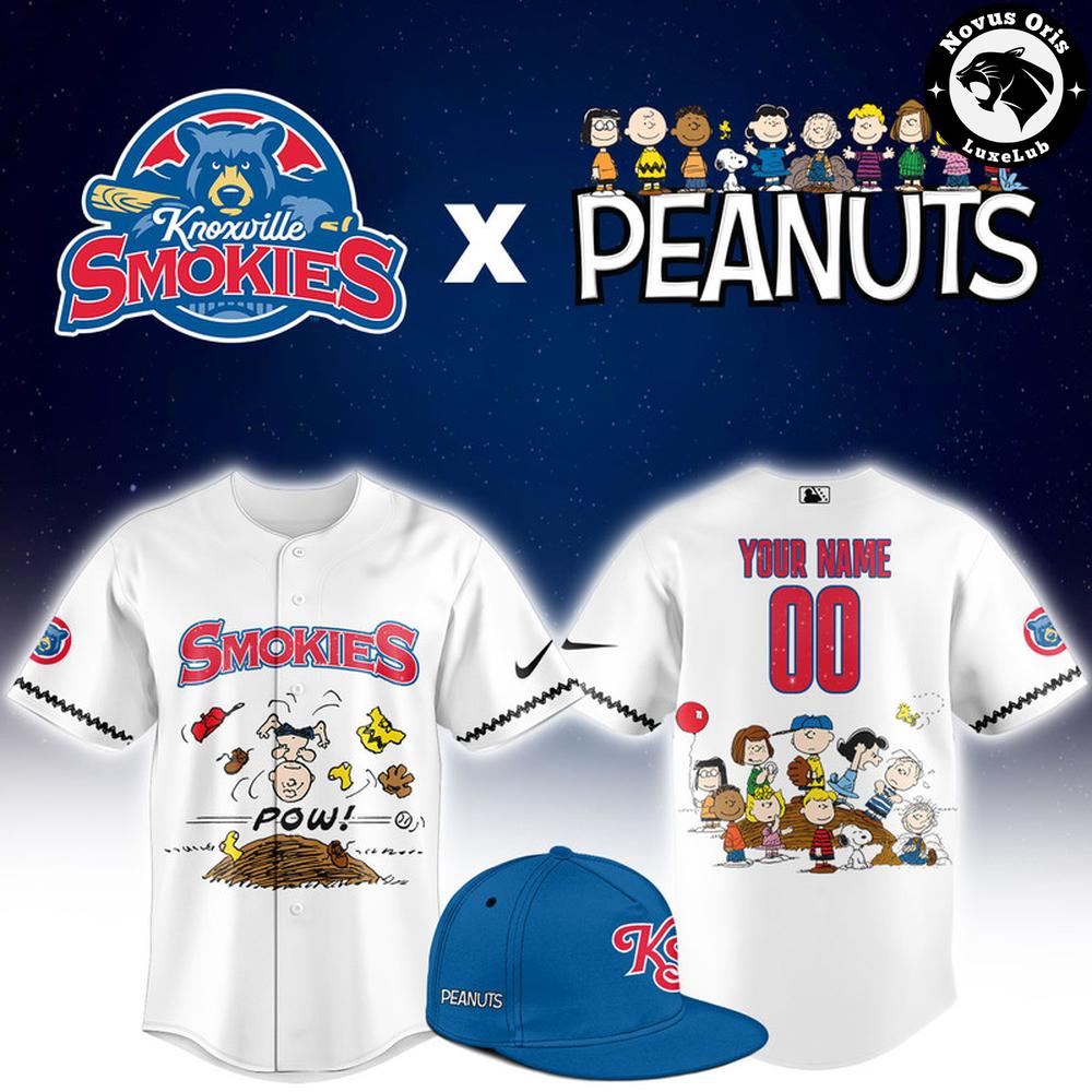 Knoxville Smokies x Peanuts Night Limited Edition Baseball Jersey