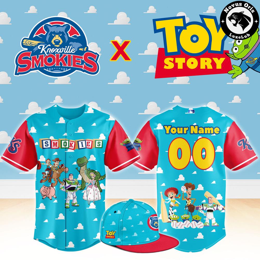 Knoxville Smokies x Toy Story Night Woody Buzz Lightyear Limited Edition Baseball Jersey 1 - Unicasport Knoxville Smokies x Toy Story Night Woody Buzz Lightyear Limited Edition Baseball Jersey