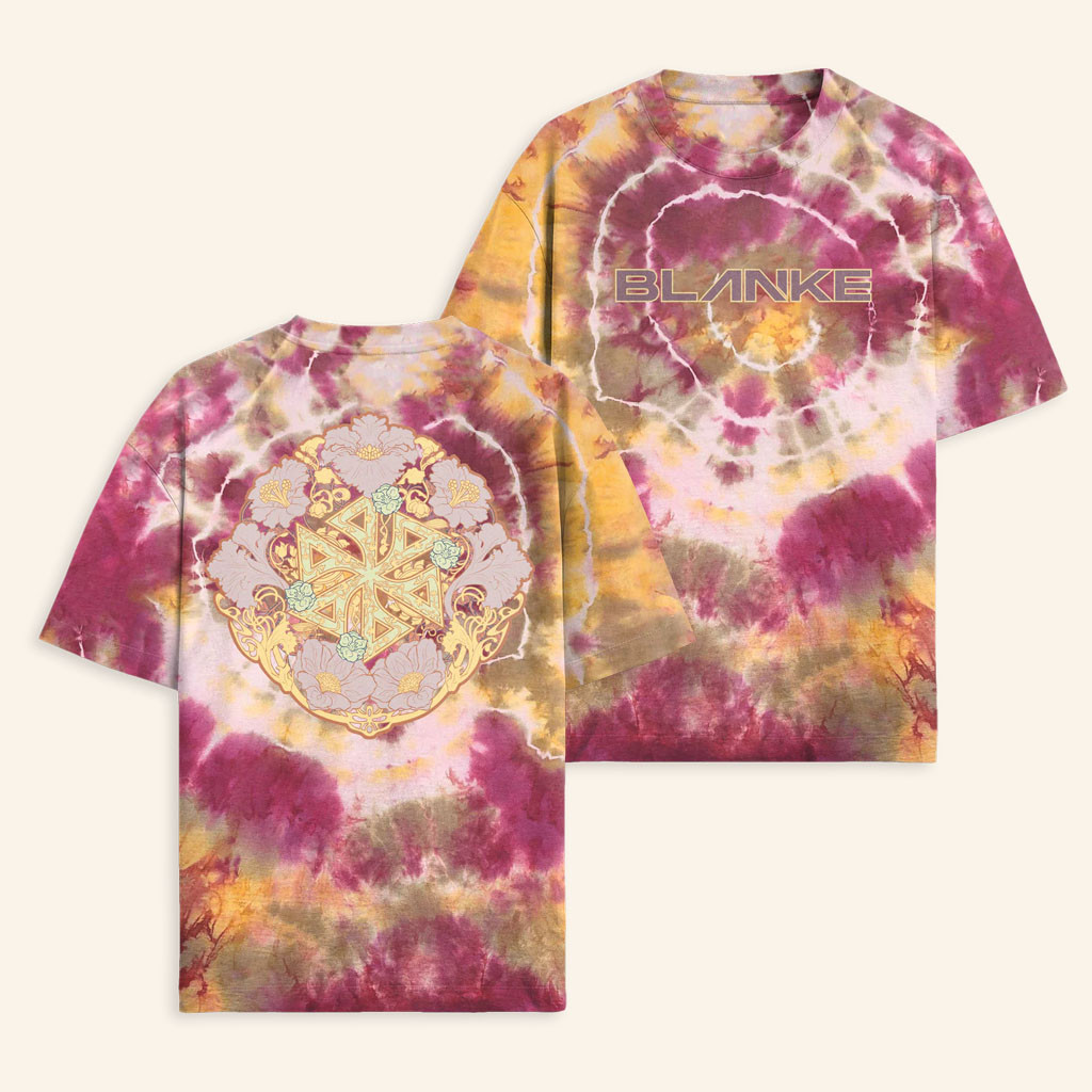 KT8 Merch 2026 Blanke Floral Tie DyeTShirtBirthday Present For Besties