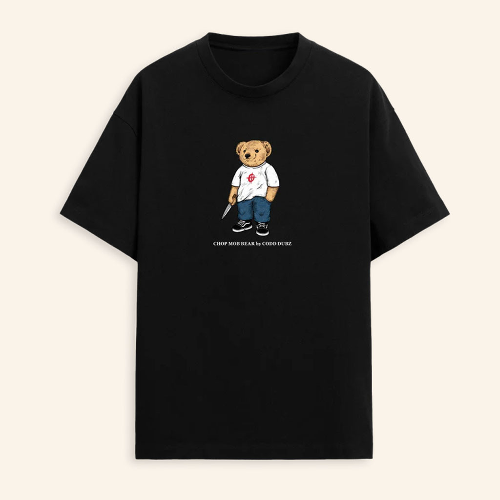 KT8 Merch 2026 Codd Dubz Chop Mob BearTShirtBlack Unique Gifts For Brothers