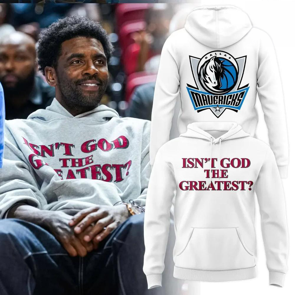 Kyrie Irving Dallas Mavericks White Basketball Hoodie