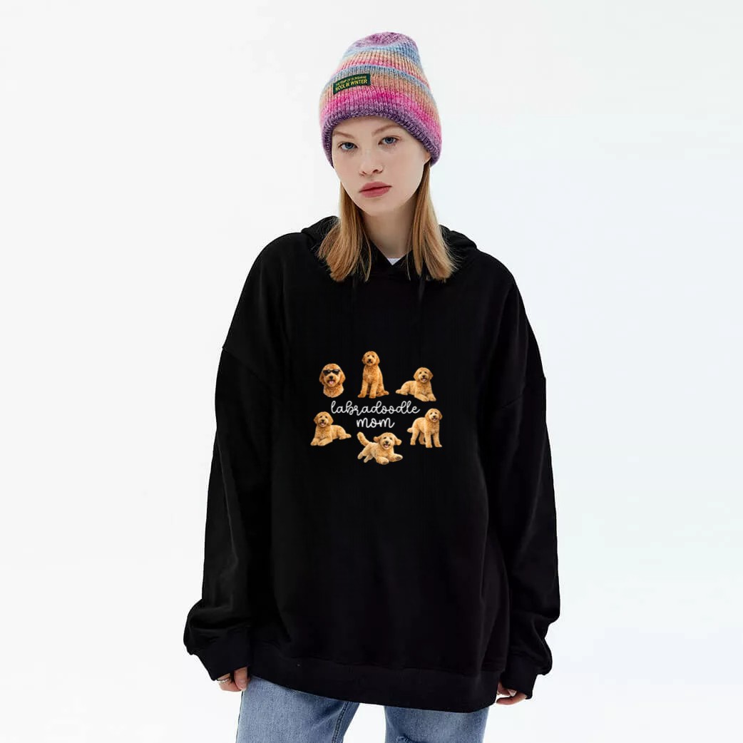 Labradoodle Mom Labradoodle Owner Labradoodle Lover Pullover Graphic Hoodie