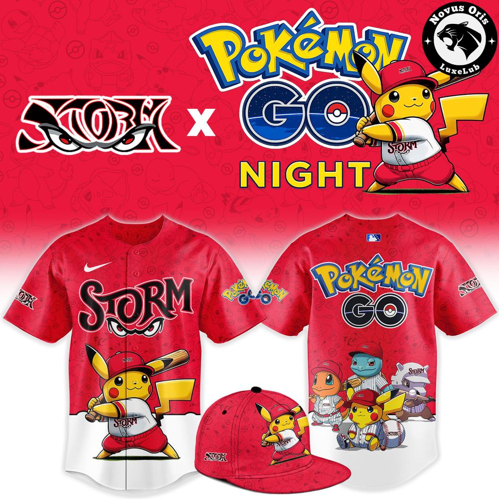 Lake Elsinore Storm x Pokemon GO Night Custom Limited Baseball Jersey 1 - Unicasport Lake Elsinore Storm x Pokemon GO Night Custom Limited Baseball Jersey