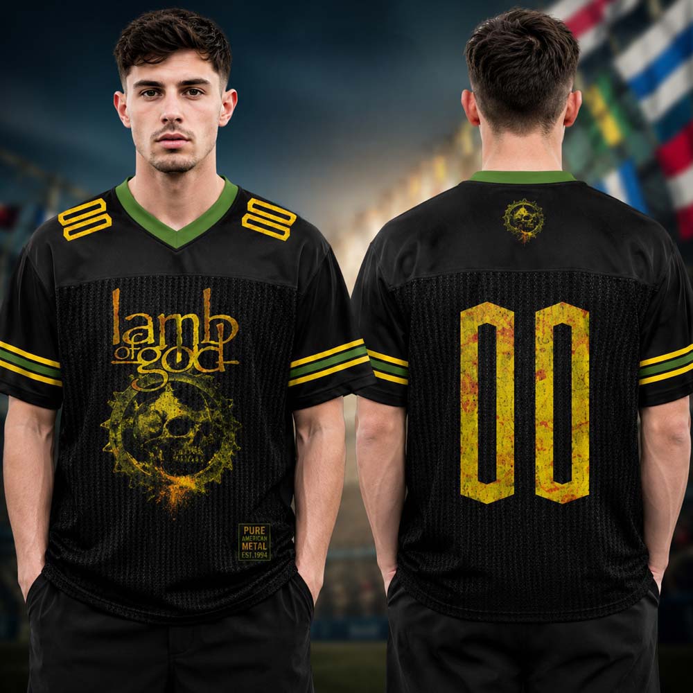 Lamb of God Gears Mesh Football Jersey