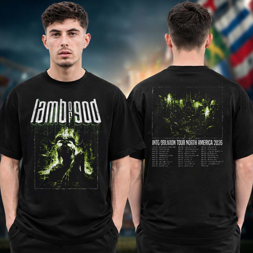 Lamp Of God Into Oblivion Tour North America 2026 Beast Temple Two Sided Tour Dates Unisex T Shirt