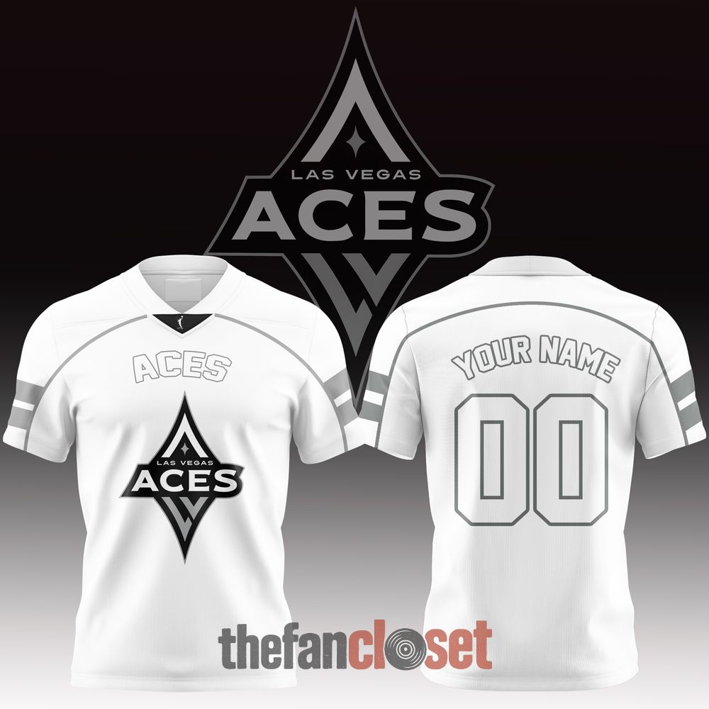 White Las Vegas Aces WNBA 2026 Limited Edition Football Jersey