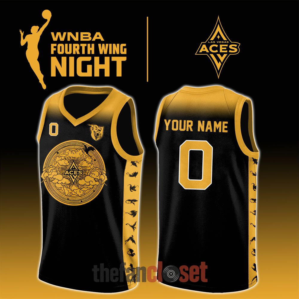 Las Vegas Aces WNBA x Fourth Wing Night 2026 Special Basketball Jersey