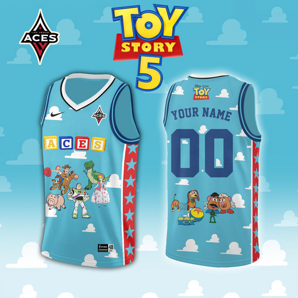 Toy Story 5 x Las Vegas Aces Game Day Basketball Jersey 1 - Unicasport Toy Story 5 x Las Vegas Aces Game Day Basketball Jersey