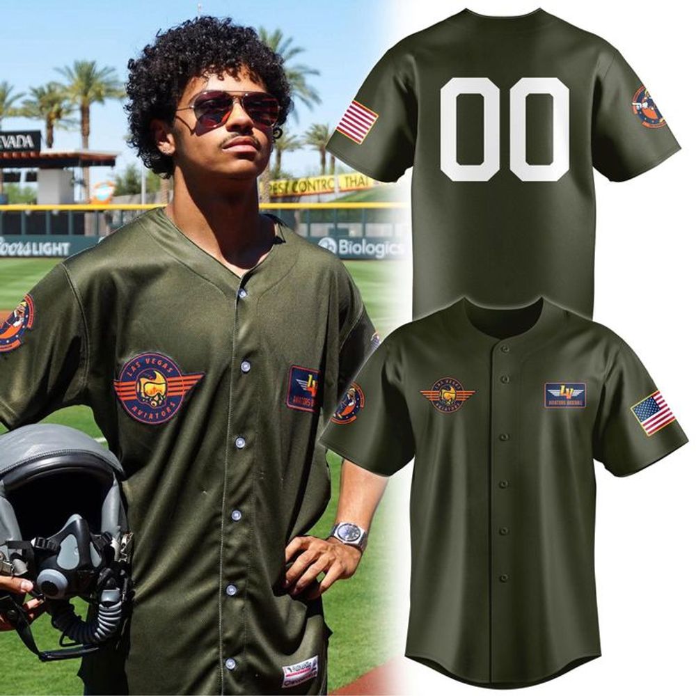 Las Vegas Aviators 2026 Flight Suit Olive Green Special Baseball Jersey