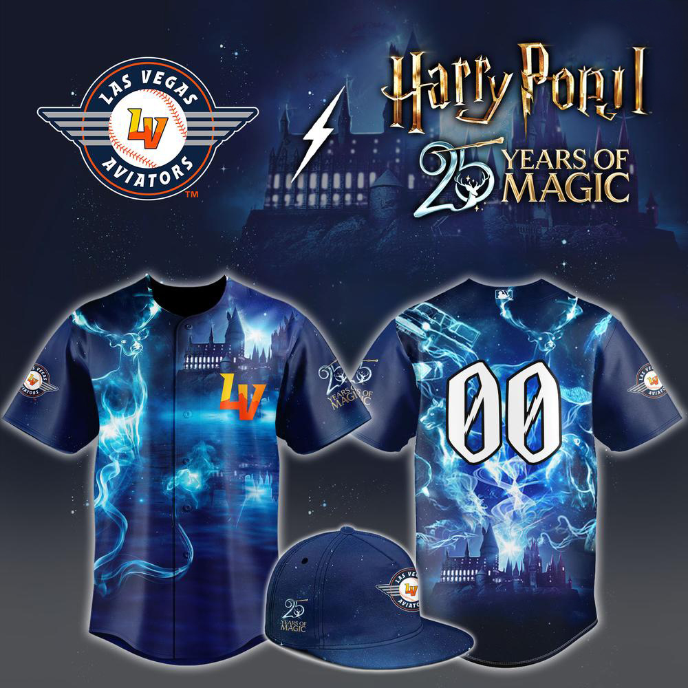 Las Vegas Aviators Harry Potter Night Navy Baseball Jersey