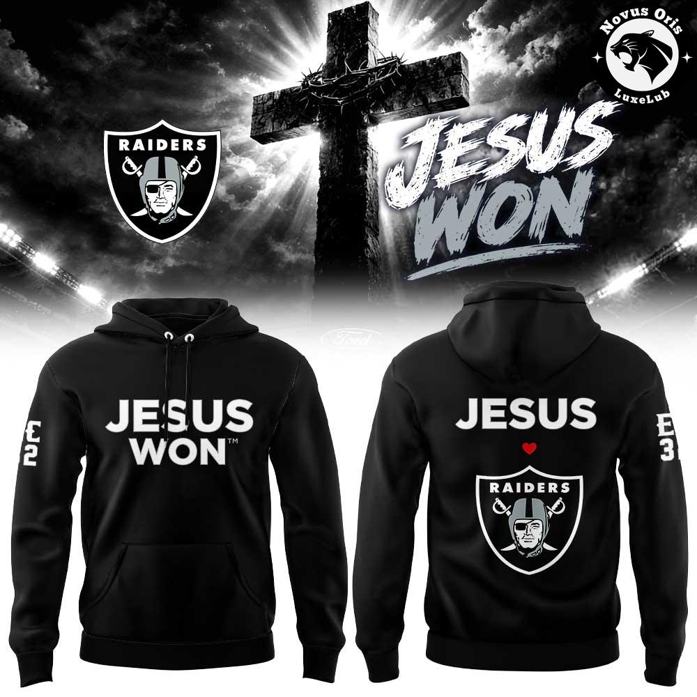 Las Vegas Raiders 2026 Jesus Won Limited Edition Pullover Hoodie 1 - Unicasport Las Vegas Raiders 2026 Jesus Won Limited Edition Pullover Hoodie