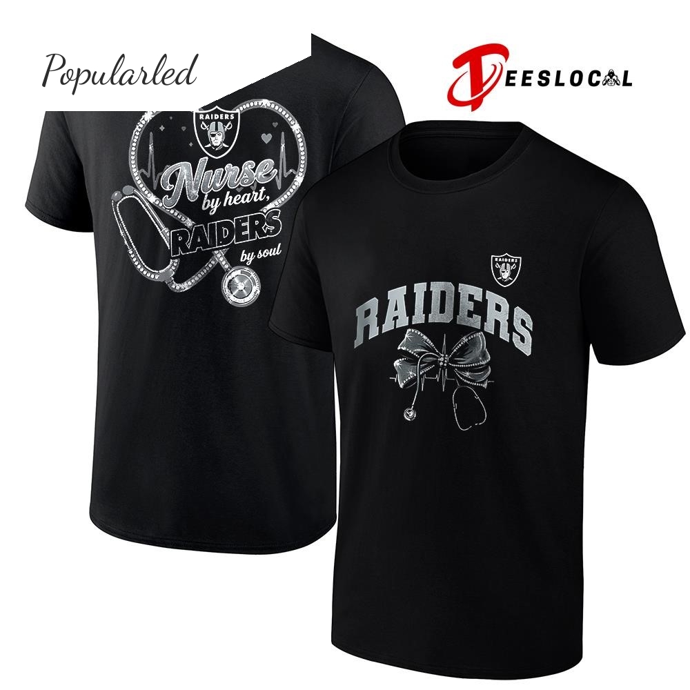 Las Vegas Raiders nurse by heart by soul shirt