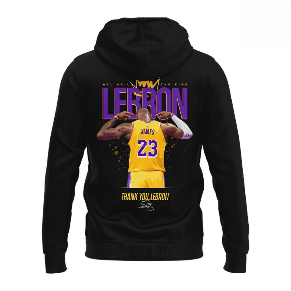 LeBron James Los Angeles Lakers Thank You Hoodie - Image 4