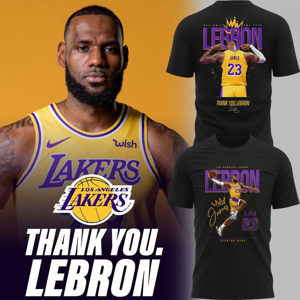 LeBron James Los Angeles Lakers Thank You TShirt