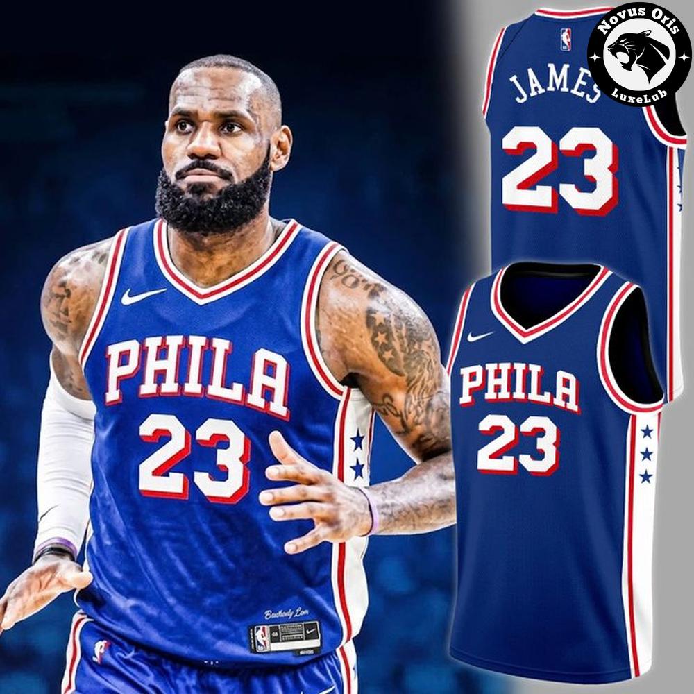 LeBron James Philadelphia 76ers Basketball Jersey 1 - Unicasport LeBron James Philadelphia 76ers Basketball Jersey