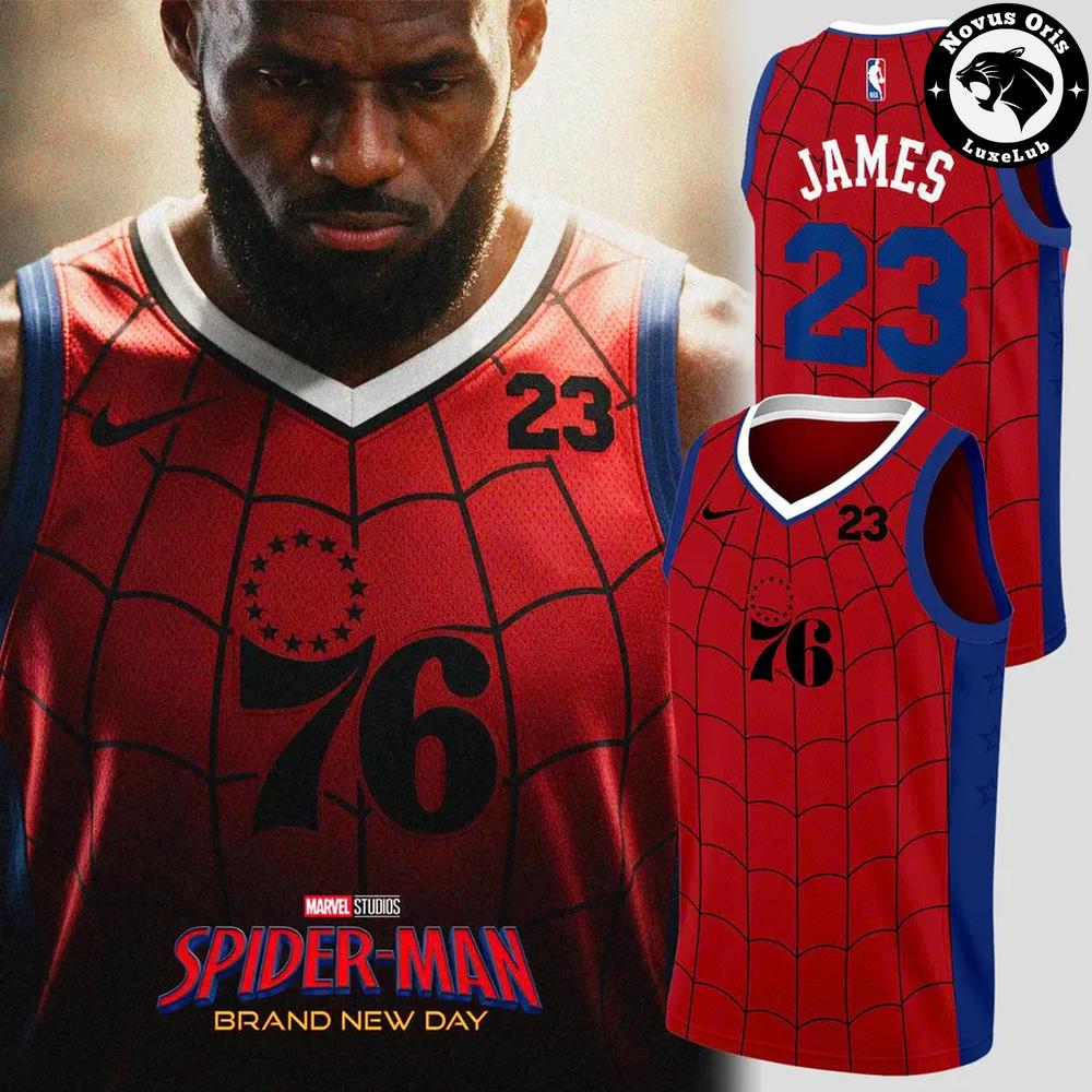 LeBron James x Spider-Man Brand New Day 2026 Basketball Jersey 1 - Unicasport LeBron James x Spider-Man Brand New Day 2026 Basketball Jersey