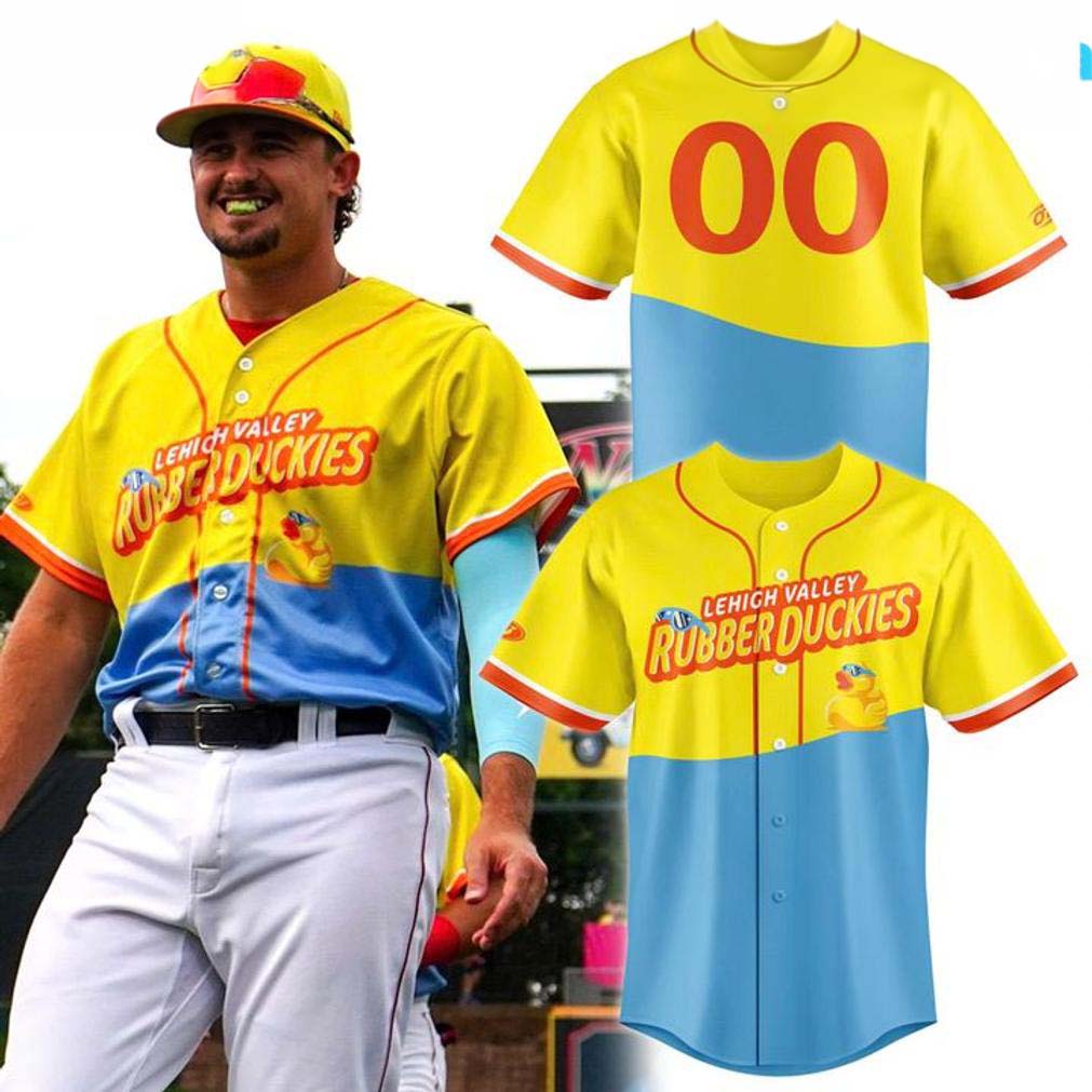 Lehigh Valley IronPigs Rubber Duckies Baseball Jersey
