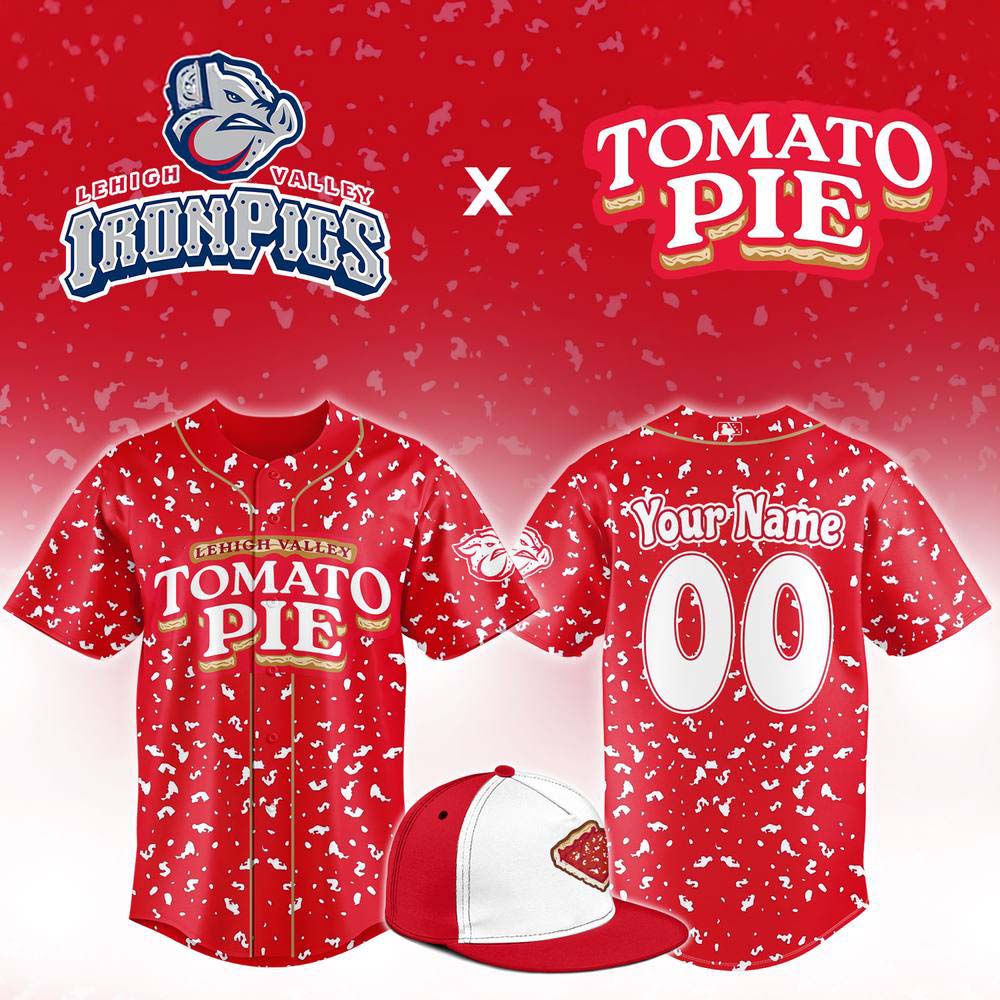 Lehigh Valley IronPigs Tomato Pie Baseball Jersey