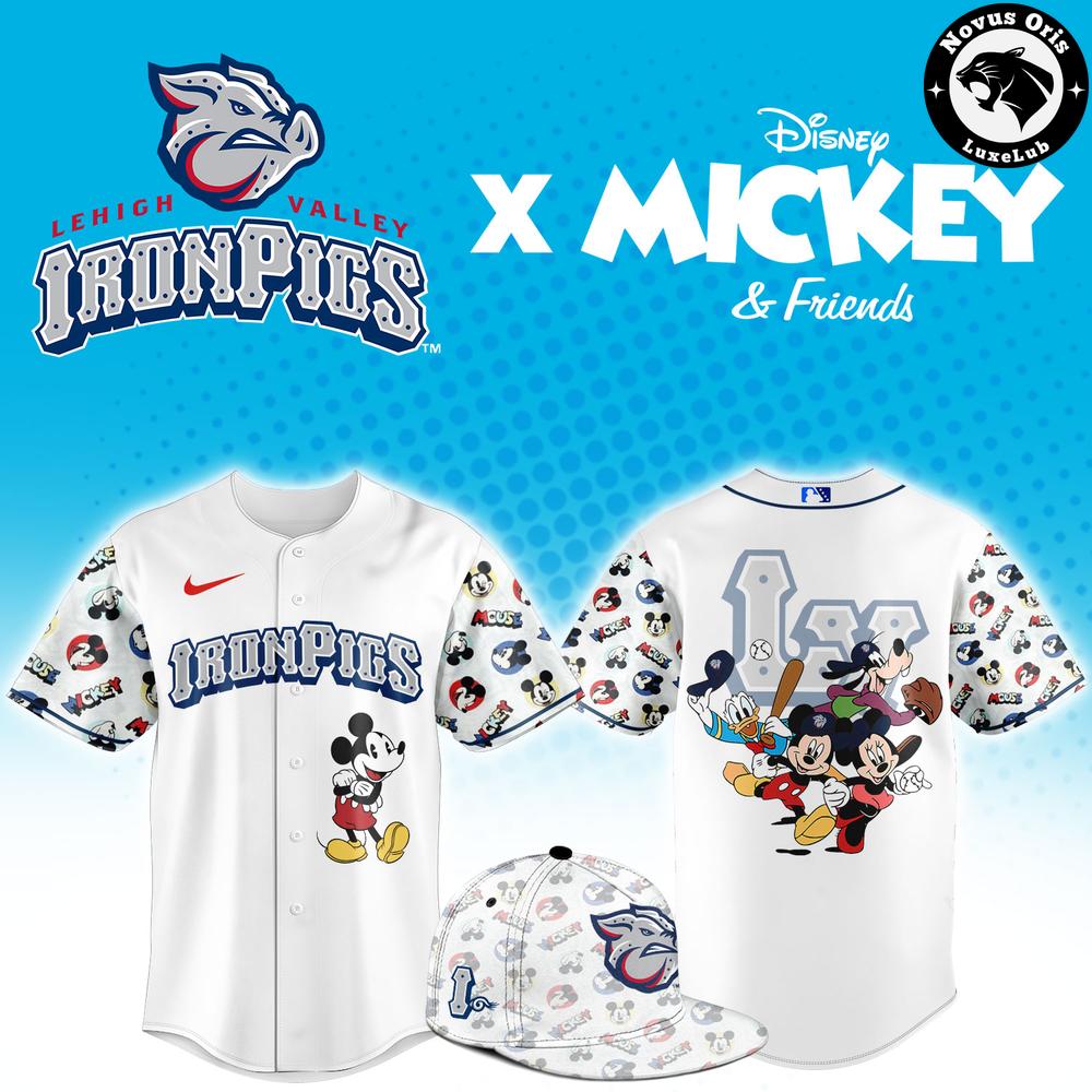 Lehigh Valley IronPigs x Disney Mickey Friends Baseball Jersey 1 - Unicasport Lehigh Valley IronPigs x Disney Mickey Friends Baseball Jersey