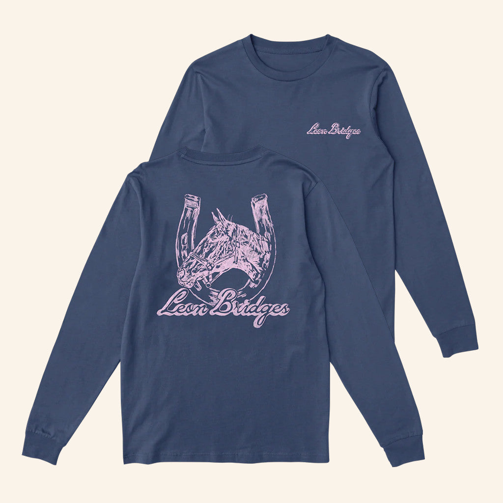 Leon Bridges Merch Horseshoe Long Sleeve Shirt Christmas Ideas For Wife