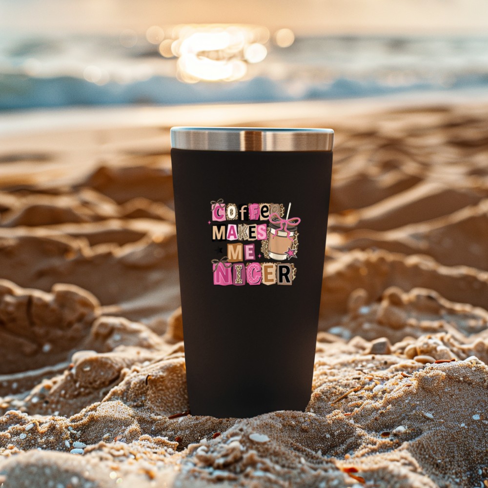 Leopard Coffee Makes Me Nicer Mother's Day Mama Coffee Lover Tumbler