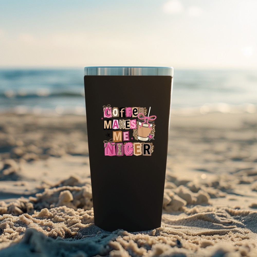 Leopard Coffee Makes Me Nicer Mother's Day Mama Coffee Lover Tumbler - Image 3