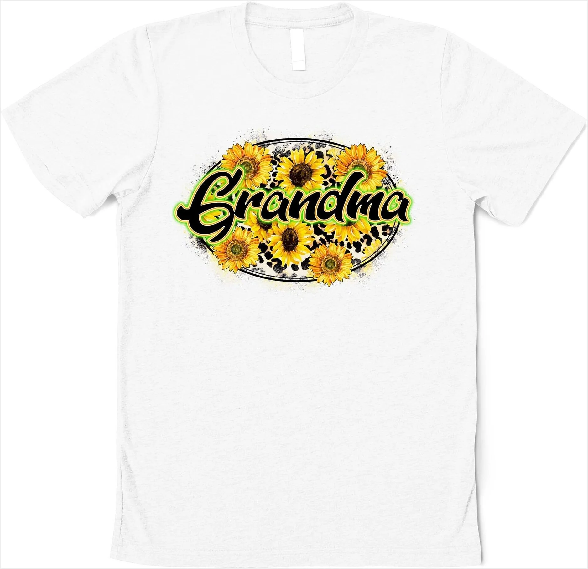Leopard Sunflowers Grandmas Custom Nana Shirt Sunflower Shirt Grandma Shirt Inspirational Sunflower Shirt Gift for Her Gifts For Friends