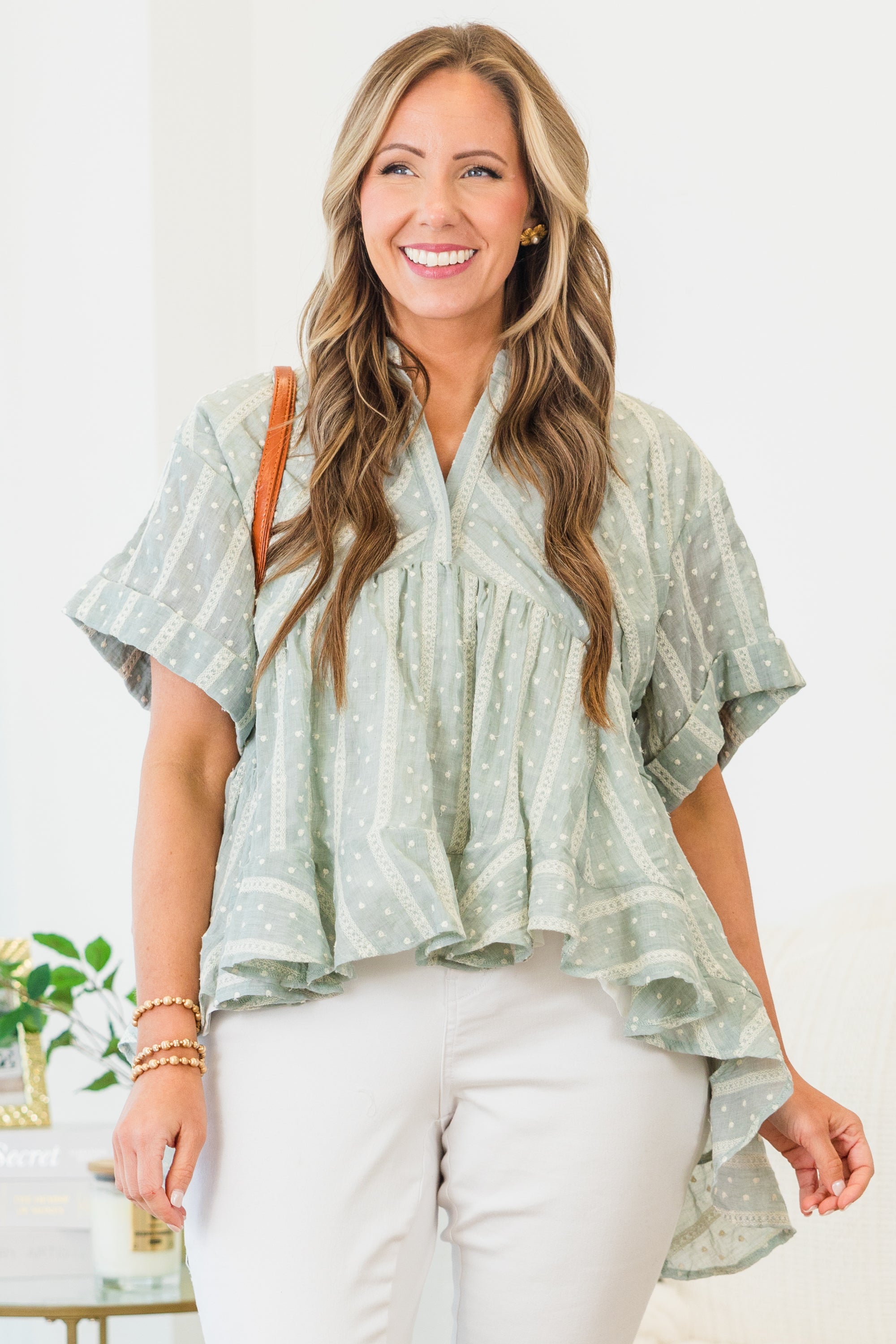 Let Me Travel Around Top, Teal