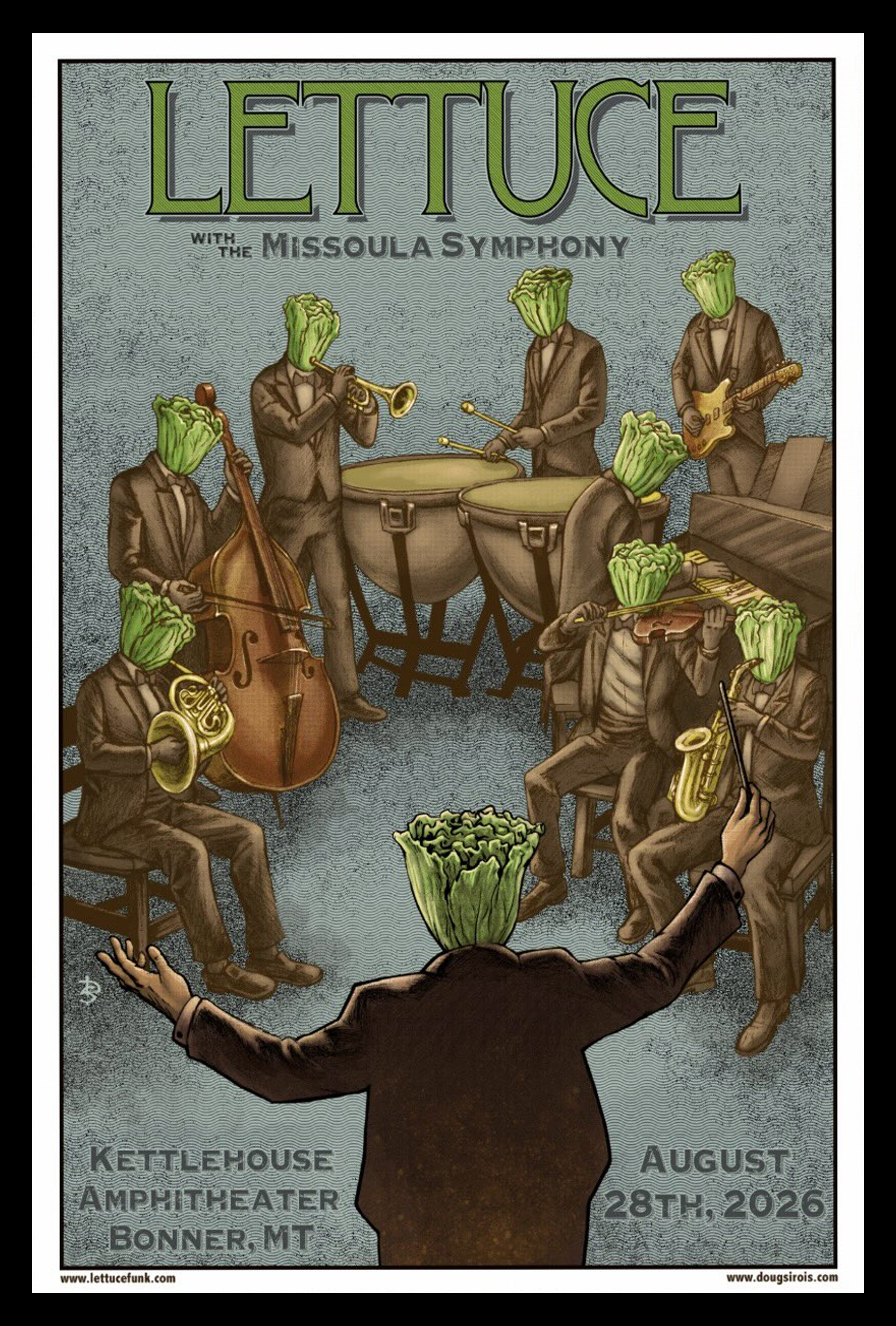 Lettuce KettleHouse Amphitheater Bonner Montana August 28 2026 Poster