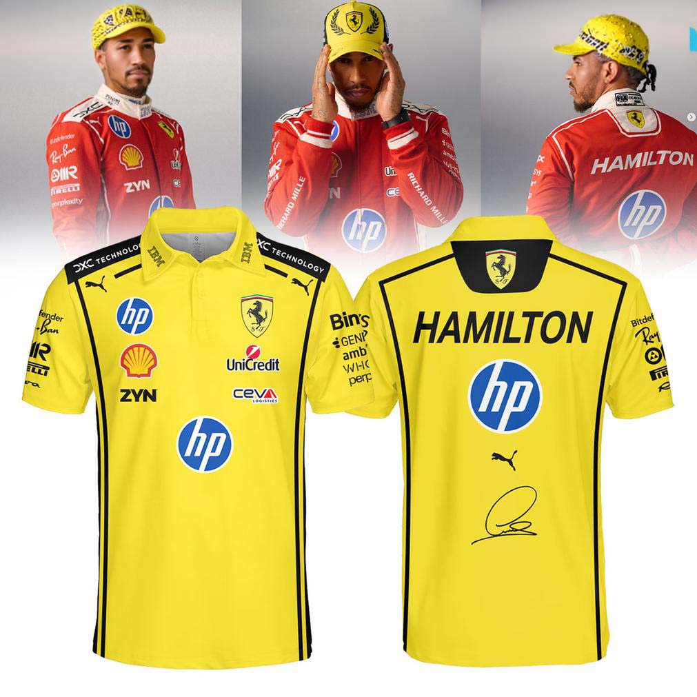 Lewis Hamilton Scuderia Ferrari Limited Edition Polo Shirt