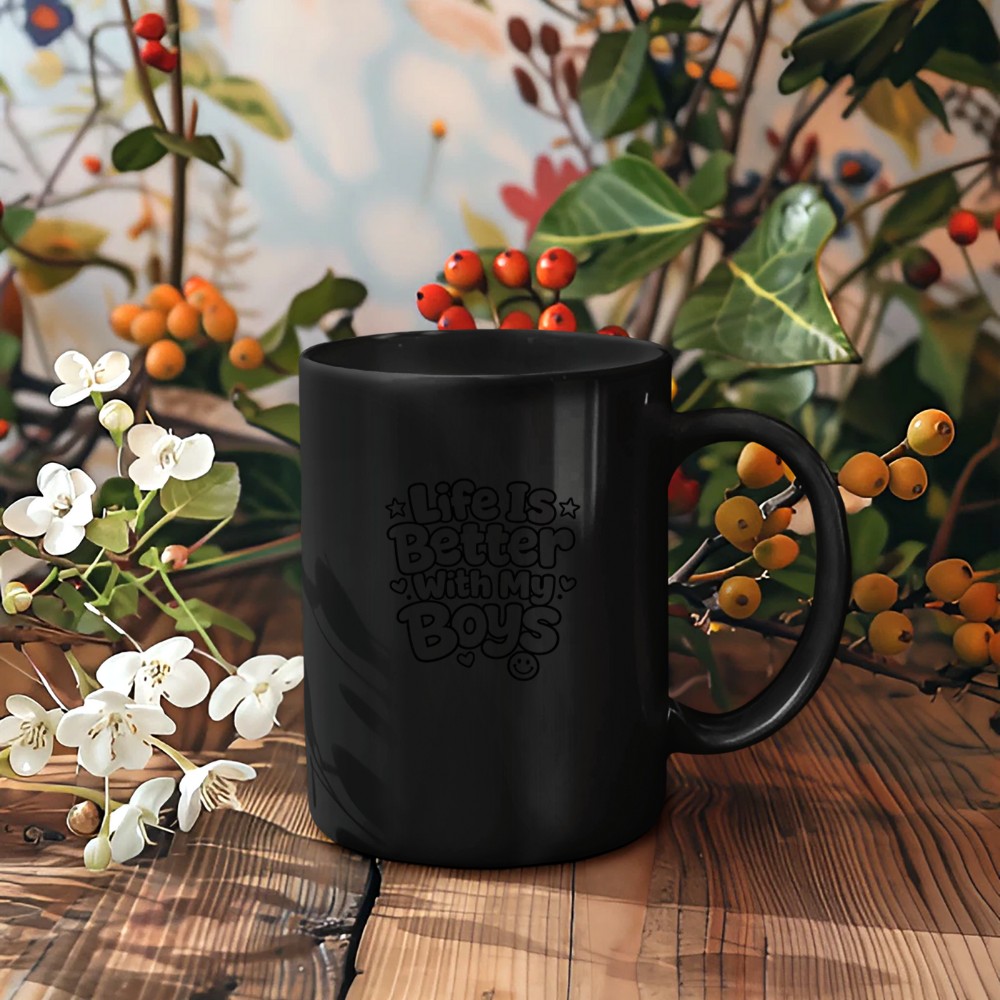Life is Better with My Boys Boy Mom Premium Tri Blend Mug