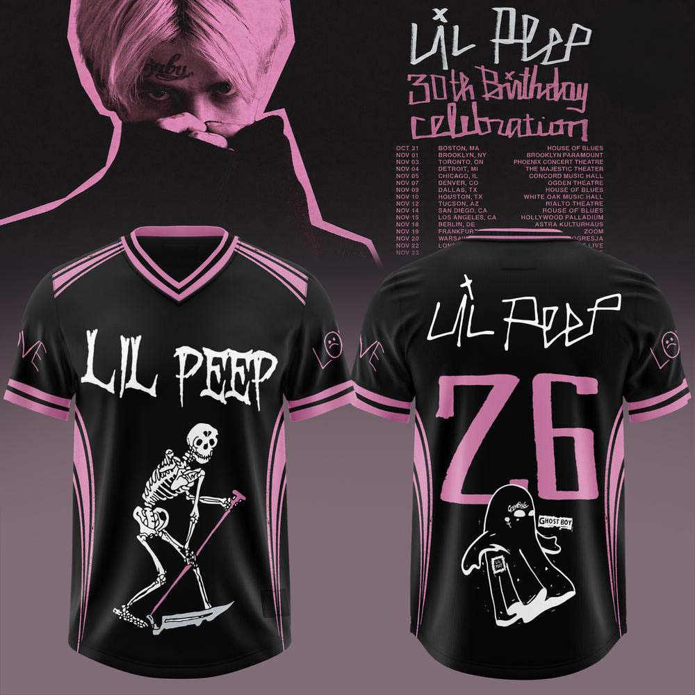 Lil Peep Birthday 2026 Number 26 Black Football Jersey Fanwear Collection 1 - Unicasport Lil Peep Birthday 2026 Number 26 Black Football Jersey Fanwear Collection