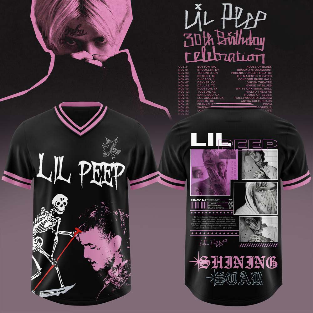 Lil Peep 30th Birthday 2026 Tour Dates Football Jersey Collector Style 2 - Unicasport Lil Peep 30th Birthday 2026 Tour Dates Football Jersey Collector Style