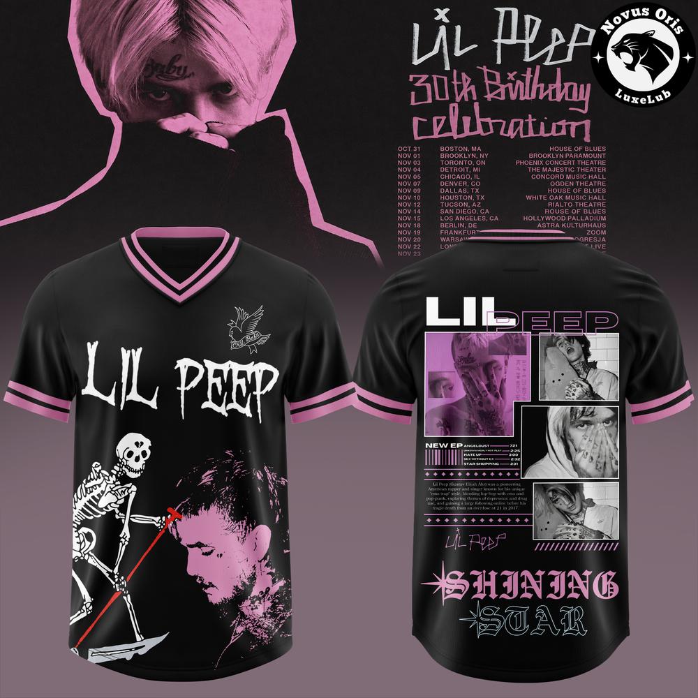 Lil Peep 30th Birthday Celebration 2026 Tour Football Jersey 1 - Unicasport Lil Peep 30th Birthday Celebration 2026 Tour Football Jersey
