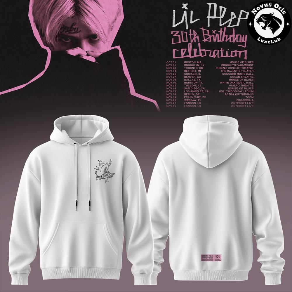Lil Peep 30th Birthday Celebration 2026 Tour Hoodie 1 - Unicasport Lil Peep 30th Birthday Celebration 2026 Tour Hoodie