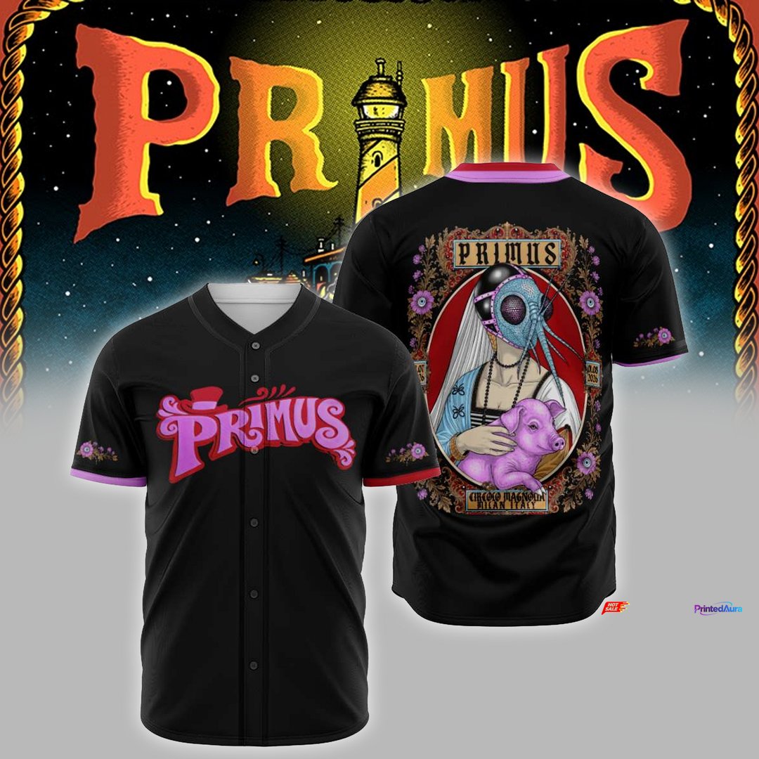 Limited Edition Primus Europe Tour 2026 Baseball Jersey 1 - Unicasport Limited Edition Primus Europe Tour 2026 Baseball Jersey