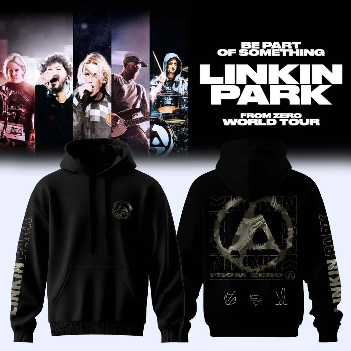 Linkin Park From Zero World Tour 2026 Black Hoodie - Best Gift for Fans