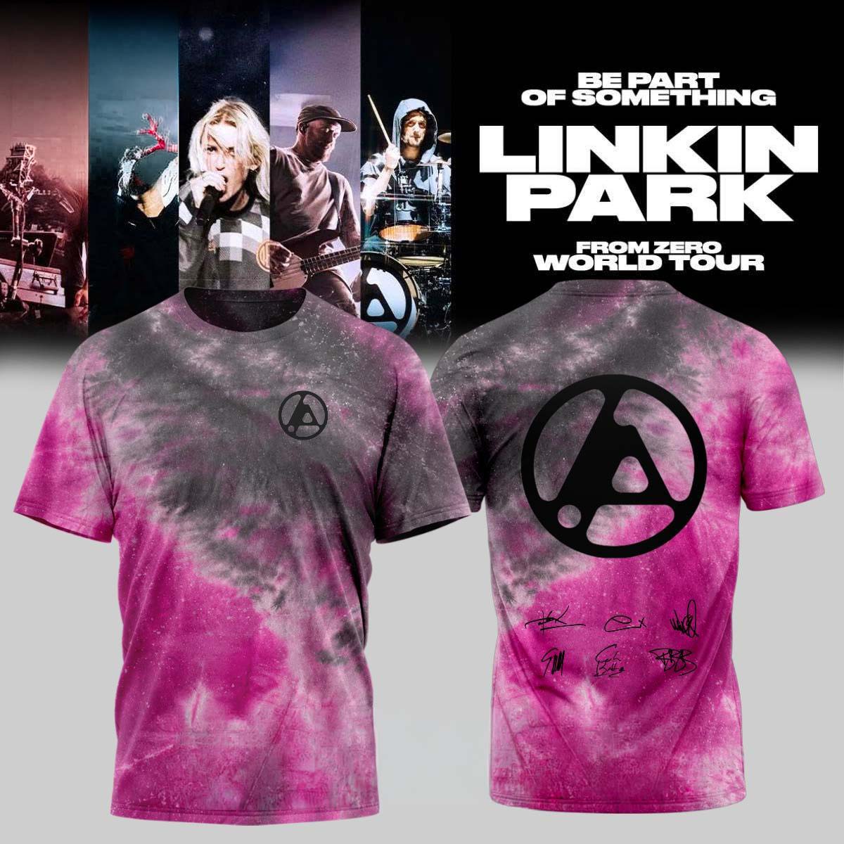Linkin Park From Zero World Tour 2026 Tie Dye T-Shirt Best Gift for Fans