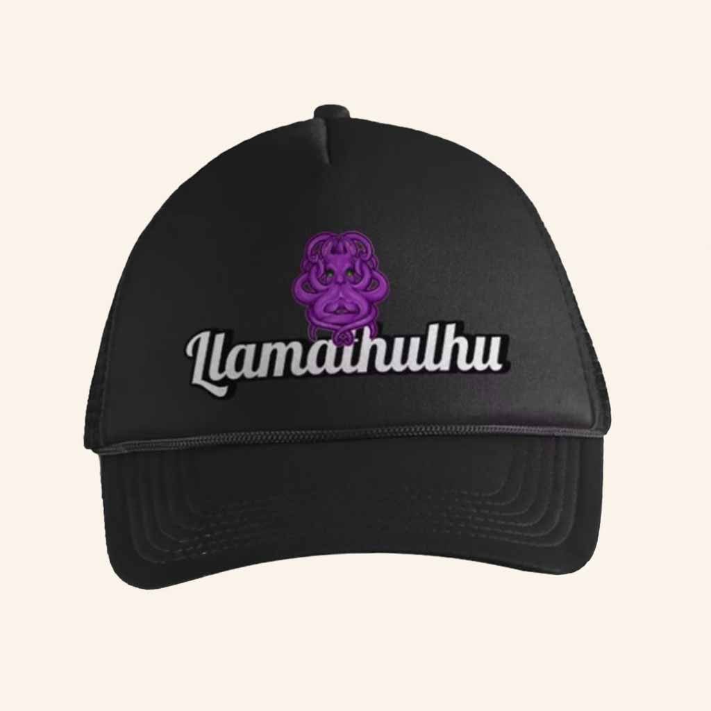 Llamathulhu’s Merch Llamathulhu Trucker Hat Birthday Present For Him