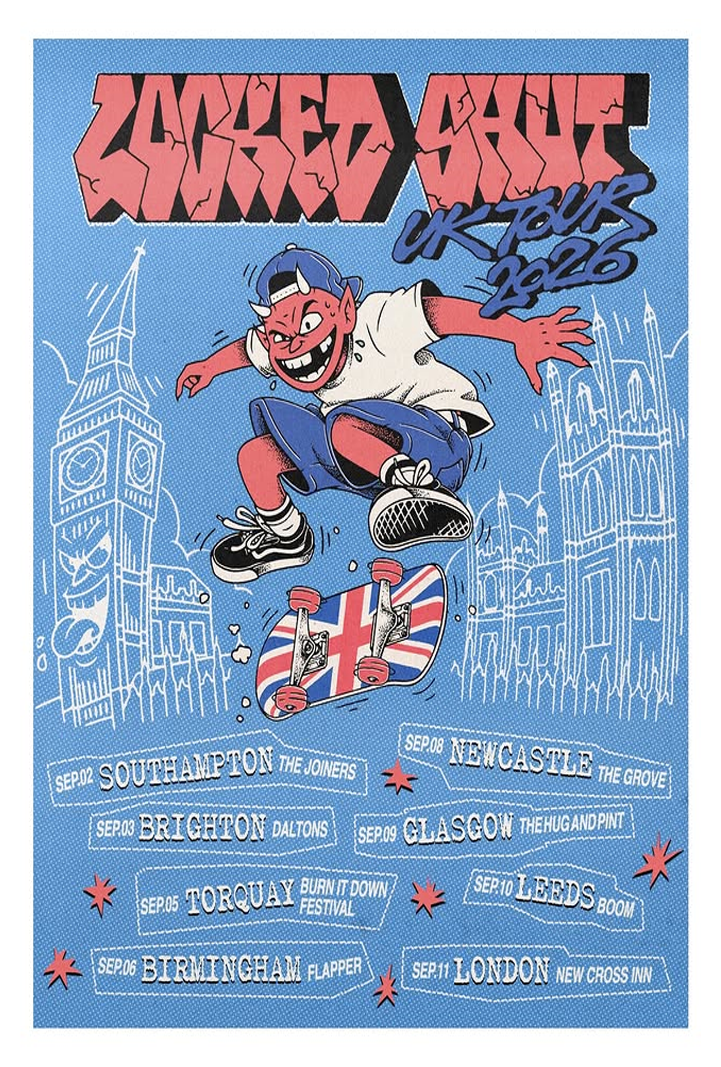 Locked Shut UK Tour 2026 Band Poster Merch 2 - merchtourboutique locked shut uk tour 2026 band poster merch BzSPa - merchtourboutique