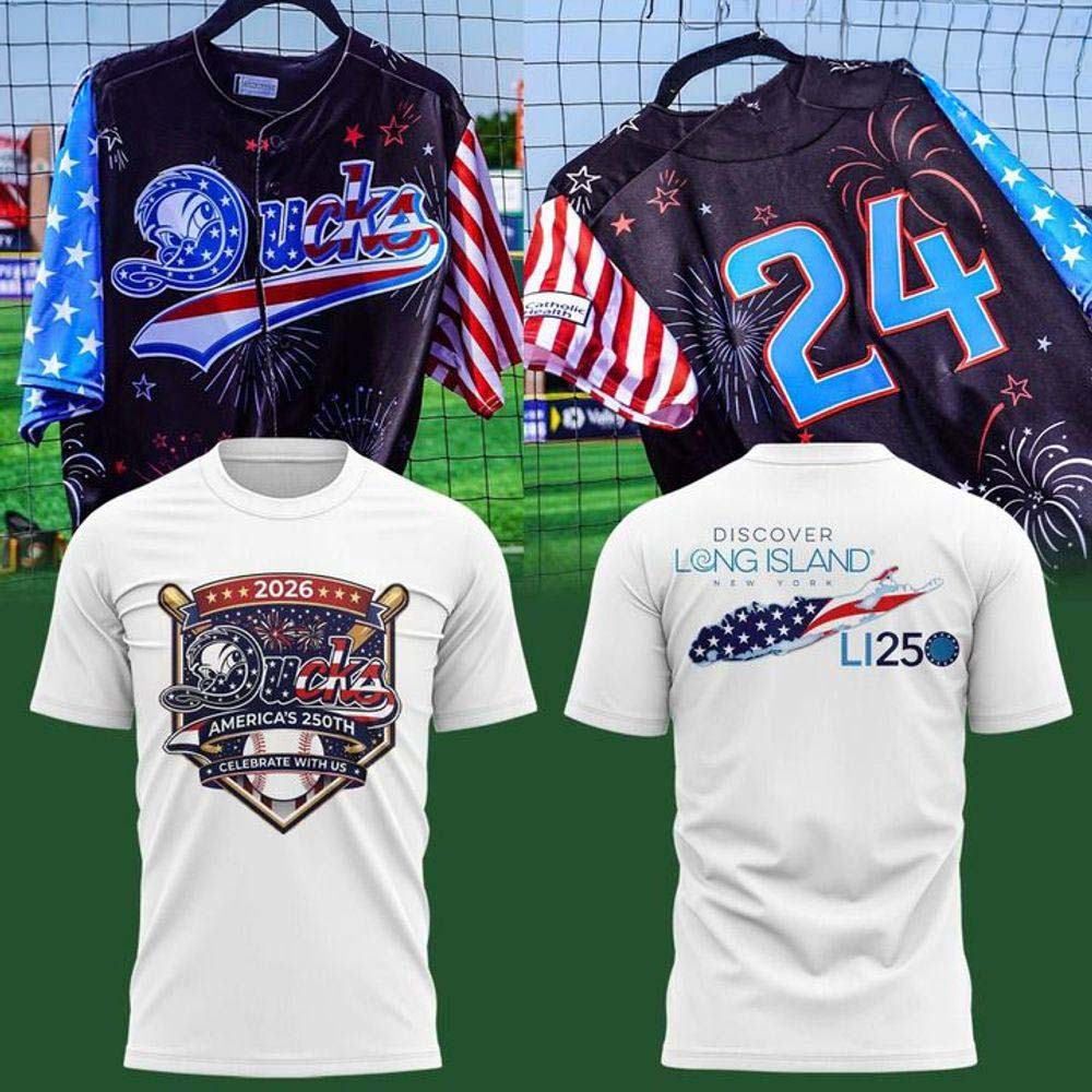 Long Island Ducks Americas 250th Anniversary 2026 Special Edition T Shirt